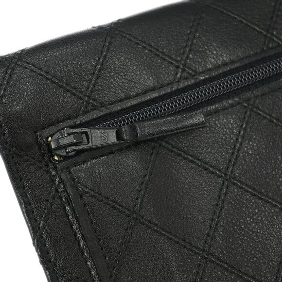 Chanel Black Lambskin Bicolore Wallet Coin Purse 125557 - Picture 4 of 7